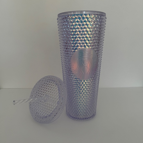 NEW Starbucks Holiday Limited Iridescent Unicorn Jewel Tumbler Venti 24oz Clear - Picture 5 of 13